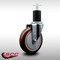 Service Caster 5'' SS Maroon Poly Wheel Swivel 1-3/4'' Expanding Stem Caster SCC-SSEX20S514-PPUB-MRN-134 - alternate 4
